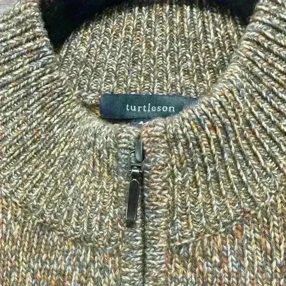 Turtleson Men’s Cozy Brown Knit Sweater size Medium - Picture 4 of 4